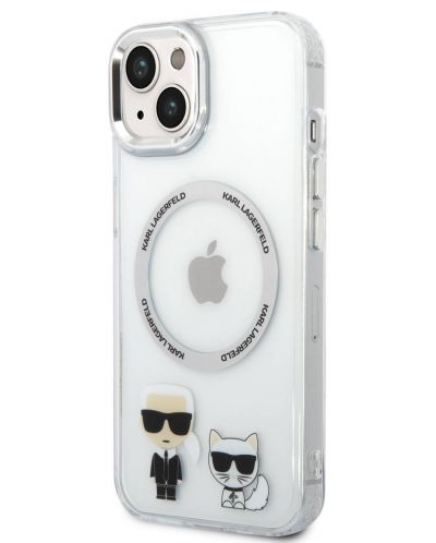 Калъф Karl Lagerfeld - MS Karl Choupette, iPhone 14 Plus, прозрачен - 3